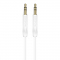 Cablu Audio 3.5mm - 3.5mm Borofone BL16, 1m, Alb 