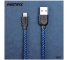 Cablu de date Apple iPhone 5 Remax Nylon albastru Blister Original