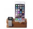 Suport birou Apple iPhone 6 si Apple Watch Bamboo