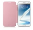 Husa piele Samsung Galaxy Note II N7100 EFC-1J9FI Flip roz Blister Originala