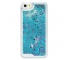 Husa plastic Apple iPhone 5 Glitter albastra