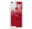 Husa plastic Apple iPhone 5 Glitter rosie