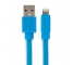 Cablu date Apple iPhone 5c Gecko GG100130 albastru Blister Original