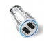 Adaptor auto Dual USB LG G3 Teclast 2.4A argintiu Blister Original