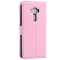 Husa piele Asus Zenfone 3 ZE552KL Litchi roz
