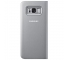 Husa plastic Samsung Galaxy S8+ G955 Clear View EF-ZG955CSEGWW Argintie Blister Originala