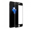 Folie Protectie ecran antisoc Apple iPhone 7 Baseus Silicone Tempered Glass Full Face 3D Neagra Blister Originala