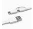 Cablu Date si Incarcare USB-A - USB-C / microUSB Huawei AP55, 18W, 1.5m, Alb 04071417