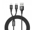 Cablu date USB - MicroUSB Lightning Baseus Rapid 2in1 1.2m Blister Original