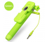 Selfie Stick cu declansator camera 3.5mm si LED RK-Mini4 verde Blister