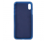Husa plastic Apple iPhone X Carbon Bleumarin