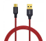 Cablu de date USB - USB Type C Vonuo Nylon 1m rosu Original