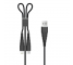 Cablu Date si Incarcare USB la Lightning - USB la MicroUSB DEVIA Fish, 1.2 m, Negru, Blister 
