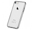 Husa TPU DEVIA Glitter pentru Apple iPhone 7 / Apple iPhone 8, Argintie - Transparenta, Blister 