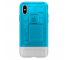 Husa Plastic Spigen Classic C1 pentru Apple iPhone X / Apple iPhone XS, Albastra - Transparenta, Blister 057CS24432