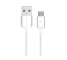 Cablu Date si Incarcare USB la MicroUSB Soultech Comfort DK021B, 1 m, Alb, Blister 