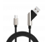 Cablu Date si Incarcare USB la USB Type-C Soultech Platinum DK028S, 1 m, Negru, Blister 