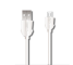 Cablu Date si Incarcare USB la MicroUSB XO Design NB9, 2.4A, 2 m, Alb, Blister 