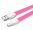 Cablu Date si Incarcare USB la MicroUSB Remax Full Speed 2, 1 m, Roz, Blister 