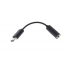 Adaptor Audio USB Type-C la 3.5 mm Sony Xperia XZ2 Compact, Negru, Bulk 