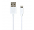 Cablu Date si Incarcare USB la Lightning Gecko Slimline, 1.5 m, Alb, Blister GG100032 