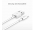Cablu Date si Incarcare USB la Lightning Totu Design 3 bucati, 0.5 m - 1 m - 2 m, Alb, Blister 