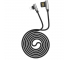 Cablu Date si Incarcare USB la Lightning HOCO U42 L Shape, 1.2 m, Negru