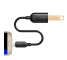 Adaptor OTG USB la MicroUSB Rock RCB0604, 0.21 m, Negru, Blister 