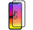 Folie Protectie Ecran Mr. Monkey Glass pentru Apple iPhone XR, Sticla securizata, Full Face, Full Glue, Strong Matte, Neagra