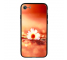 Husa TPU Vennus Sunset Flower cu spate din sticla pentru Samsung Galaxy S9 G960, Multicolor, Bulk 