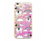 Husa TPU Disney Minnie 037 Liquid Glitter pentru Apple iPhone 7 / Apple iPhone 8, Roz, Blister 