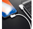Cablu Date si Incarcare USB la Lightning Usams US-SJ165 U-Flow, 1.2 m, Alb, Blister 