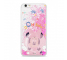 Husa TPU Disney Minnie 046 Glitter pentru Apple iPhone 6 / Apple iPhone 6s / Apple iPhone 7 / Apple iPhone 8, Roz, Blister 