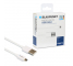 Cablu Date si Incarcare USB la MicroUSB Blaupunkt, 1.2 m, Alb, Blister BP-MCW12-T 