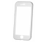 Husa Aluminiu OEM cu protectie full din sticla securizata pentru Apple iPhone 6 / Apple iPhone 6s, Argintie, Bulk 
