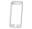 Husa Aluminiu OEM cu protectie full din sticla securizata pentru Apple iPhone 7 Plus / Apple iPhone 8 Plus, Argintie, Bulk 