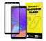 Folie Protectie Ecran WZK pentru Samsung Galaxy A7 (2018) A750, Sticla securizata, Full Face, Full Glue, Neagra