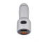 Incarcator Auto USB Tellur Fast charger CCY3 cu afisaj, 1 X USB Tip-C - 2 X USB, Argintiu TLL151161