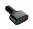 Incarcator Auto USB Tellur CCY4, QC3, Afisaj led, 1 X USB Tip-C - 2 X USB, Negru TLL151171