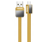 Cablu Date si Incarcare USB la MicroUSB Remax Platinium Metal RC-044m, 1 m, Auriu, Blister 