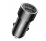 Incarcator Auto USB Baseus Small Screw CAXLD-C01, 2 X USB, 3.4A, Negru, Blister