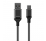 Cablu Date si Incarcare USB la USB Type-C Proda Leiyin PD-B14a, cu LED-uri Audio, 2.1A, 1 m, Negru, Blister 