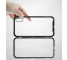 Husa Aluminiu Baseus Magnetic Frame Hybrid cu spate din sticla pentru Apple iPhone XR, Neagra, Blister WIAPIPH61-CS01 