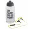 Handsfree Casti Bluetooth KitSound Race + Sticla Water Bottle, Sport, Negru-Verde, Blister KSRACBBK 
