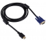 Cablu Video VGA la HDMI OEM Pentru HDD / PMP Player, 1.8 m, Negru
