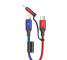 Cablu Date si Incarcare USB la Lightning - USB la MicroUSB Joyroom S-M376, 1.3 m, Multicolor