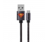 Cablu Date si Incarcare USB la MicroUSB DC Comics Metal Superman 002, 1 m, Negru, Blister 