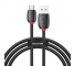 Cablu Date si Incarcare USB la USB Type-C Baseus Purple Ring HW Flash,1 m, Negru, Blister 