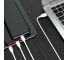 Cablu Incarcare USB la Lightning - USB la MicroUSB - USB la USB Type-C Borofone BX17 Enjoy, 1 m, Alb, Blister 
