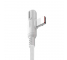 Cablu Date si Incarcare USB la Lightning Joyroom S-M392 Baige, cu LED, 1.2 m, Alb, Blister 